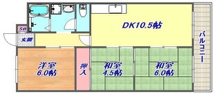 オカダハイライズの物件間取画像